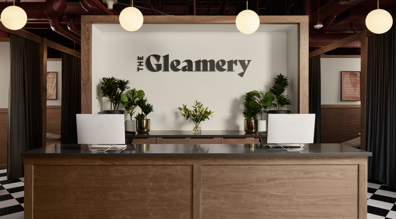 The Gleamery front desk