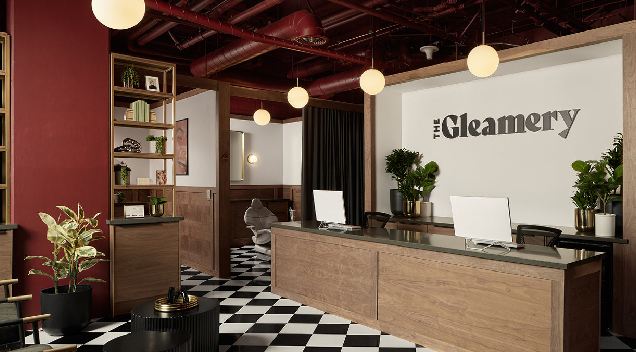 Front desk of The Gleamery office